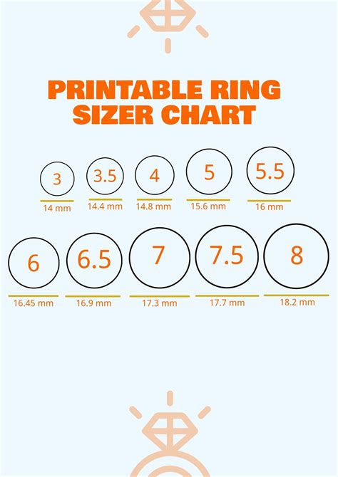 ring size chart to print.